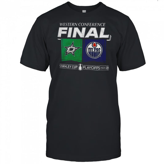 Dallas Stars Vs Edmonton Oilers Western Conference Final Stanley Cup Playoffs 2025 shirt