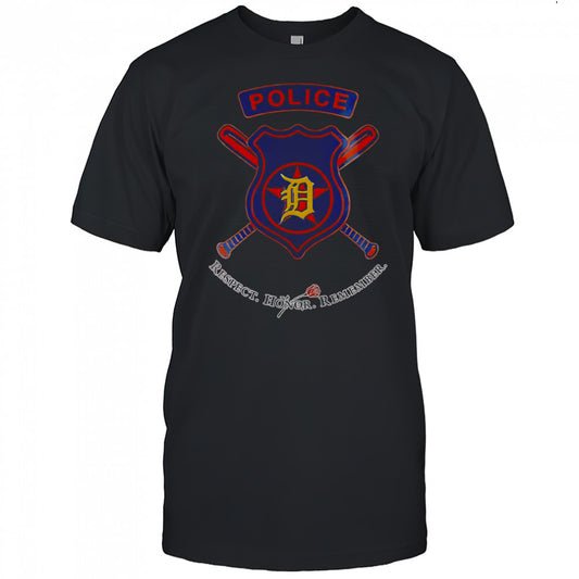 Detroit Tigers National Police Week Night 2025 Baseball T Shirt