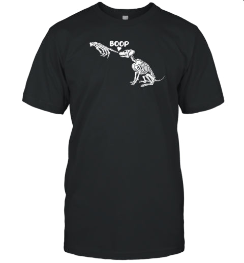 Dog Boop skeleton Halloween T Shirt