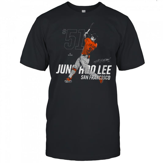 Dynamic Pose Jung Hoo Lee San Francisco Baseball MLBPA Shirt