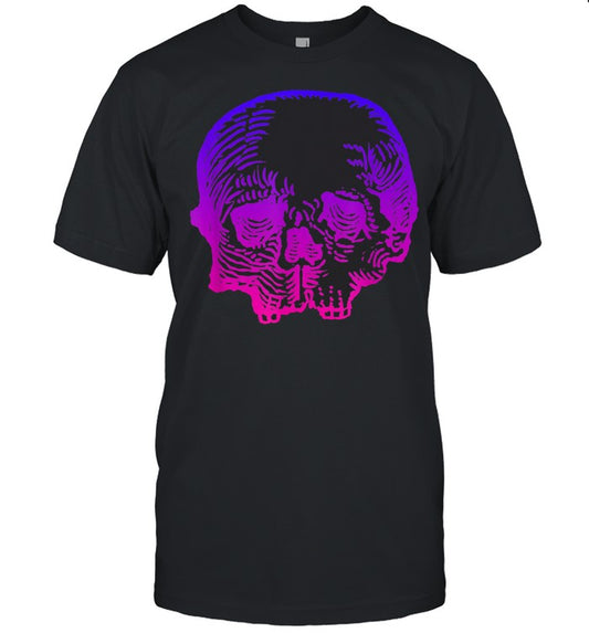 Etch Skull Skeleton Halloween Scary Pastel Goth Aesthetic shirt