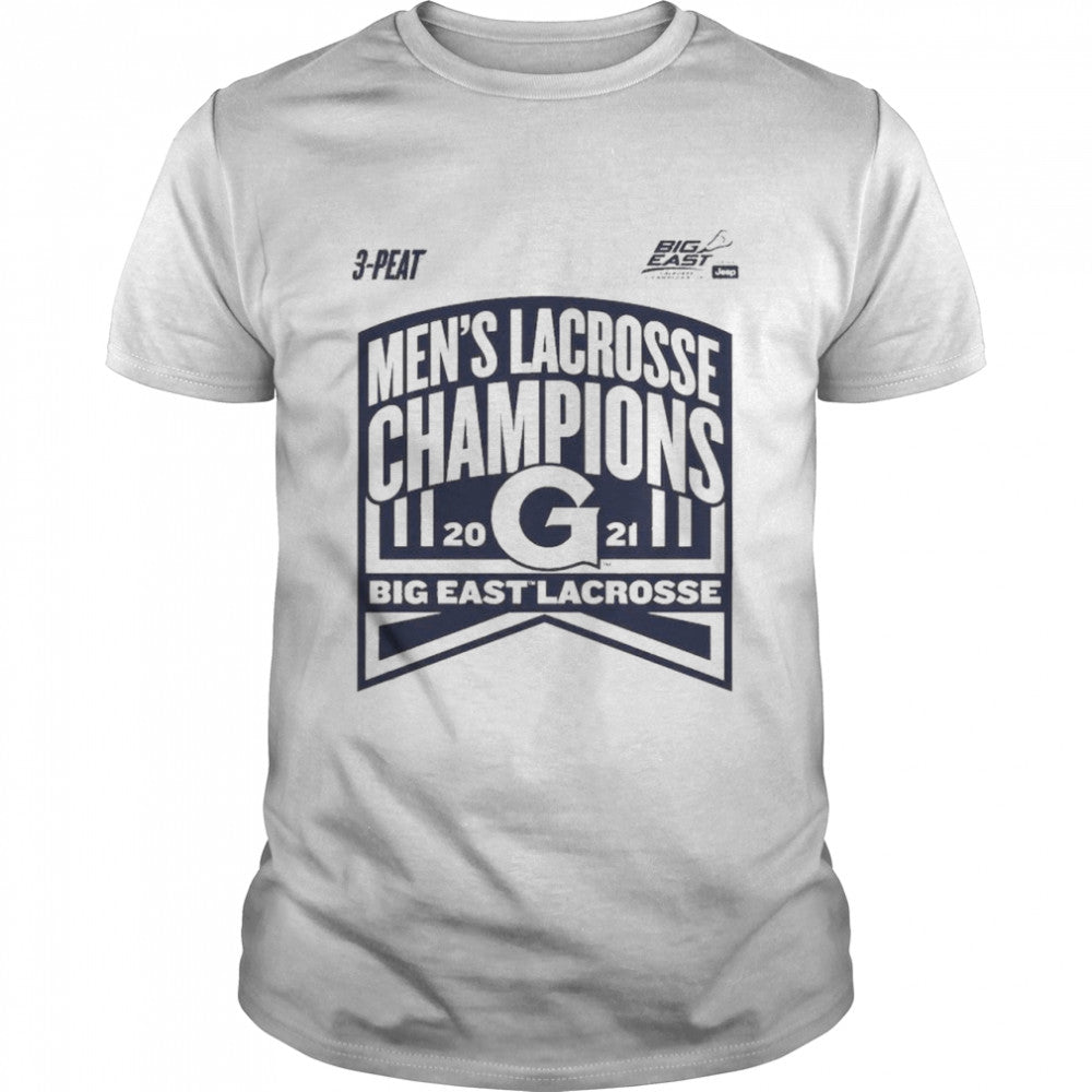 Fanatics Branded Georgetown Hoyas 2021 Big East Men’s Lacrosse Champions T Shirt