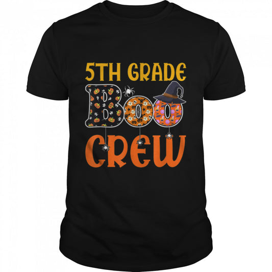 Fifth Grade Boo Crew Halloween 5th Grade Teacher Student T Shirt B0B7F2BLVV