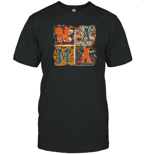 Floral Mama Halloween Spooky Mama Halloween Cool Mama Halloween T Shirt