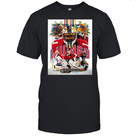 Florida Panthers Congrats Roberto Luongo No. 1 On Being Named To The NHL Quarter Century Team Poster t shirt