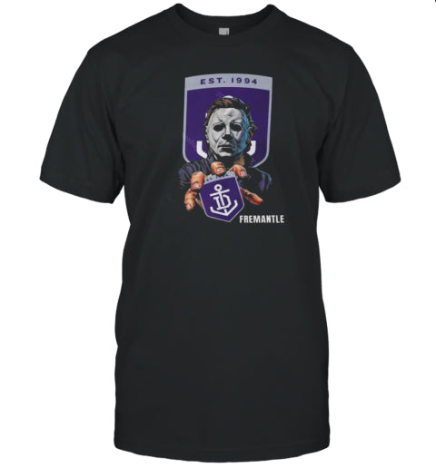 Fremantle Dockers Football Club AFL Halloween Michael Myers T Shirt