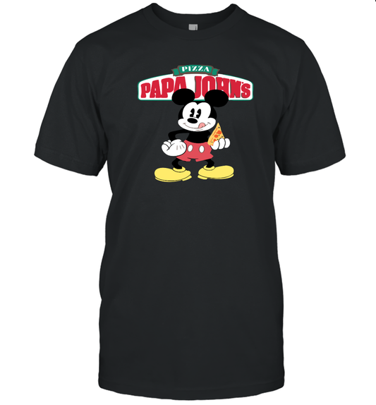 Funny Papa John Cartoon Unisex T Shirt