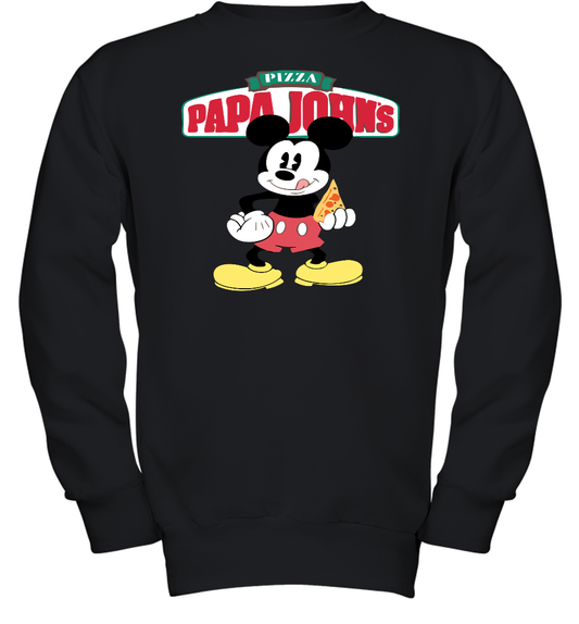 Funny Papa John Cartoon Unisex Youth Sweatshirt