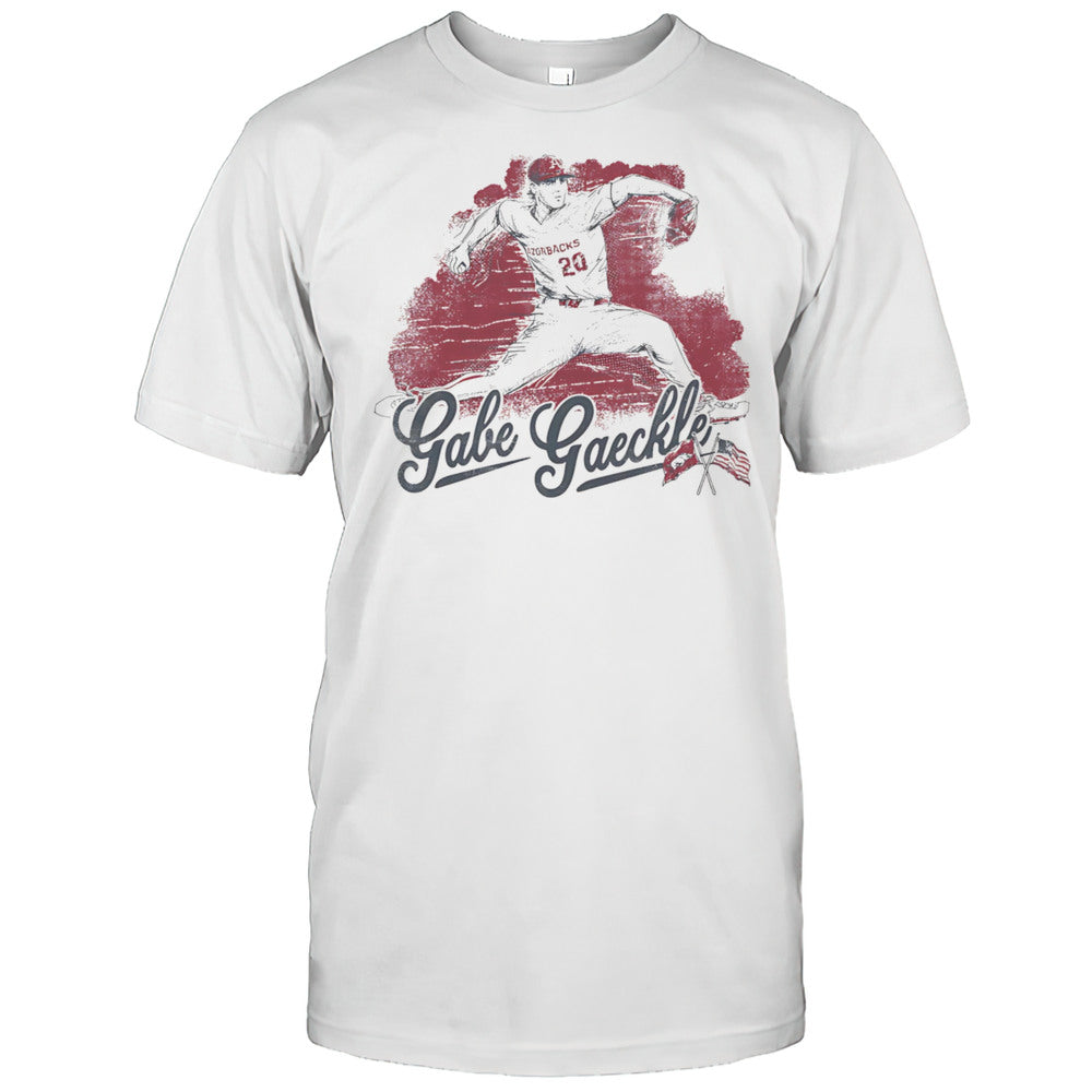 Gabe Gaeckle Arkansas Razorbacks Pitcher Shirt