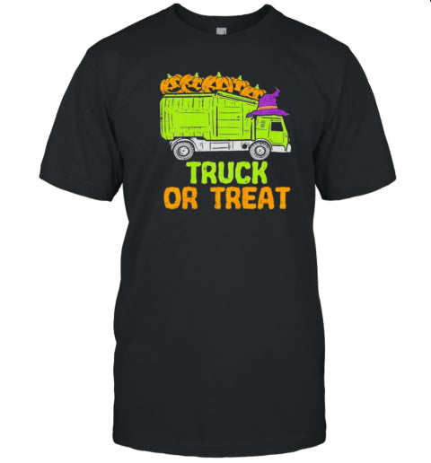 Garbage Truck Pumpkins Baby Halloween T Shirt