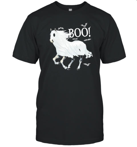 Ghost Horse Boo Halloween T Shirt