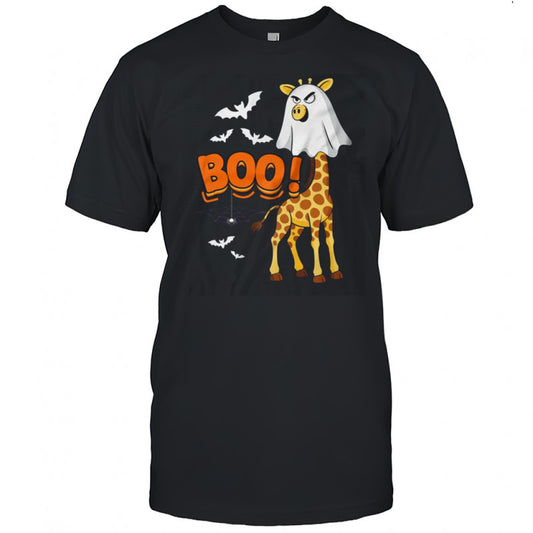 Giraffe Boo Halloween Costume Ghost Men Women Kids shirt