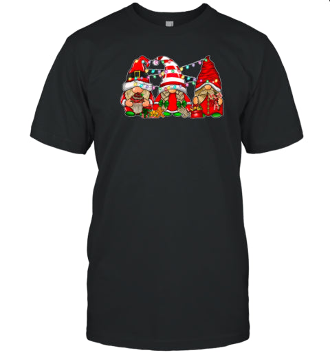 Gnomes Christmas Lights Teacher T Shirt