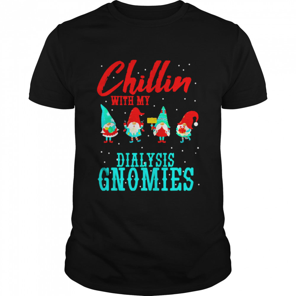 Gnomies Christmas Chillin With My Dialysis Gnomies Pajamas Shirt