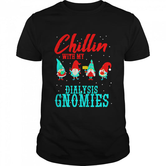 Gnomies Christmas Chillin With My Dialysis Gnomies Pajamas Shirt