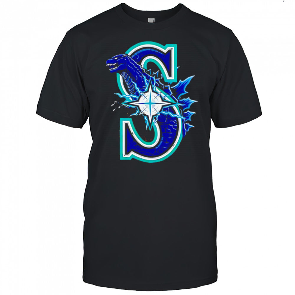 Godzilla Collab Seattle Mariners 2025 Baseball shirt