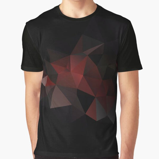 Abstract print geometrical pattern of triangles polygon. Fabric design in bright colors Graphic T-Shirt for Sale by fuzzyfox