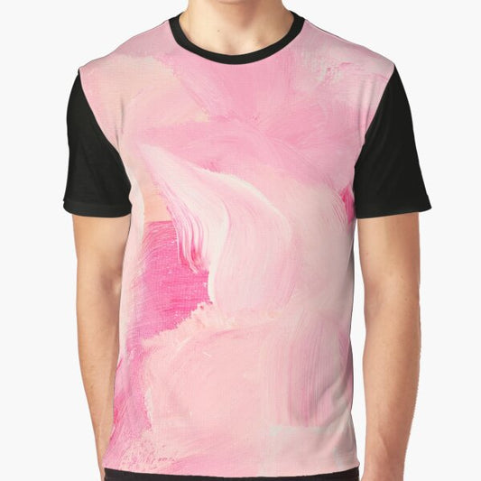 Blush love - abstract painting Graphic T-Shirt for Sale by ilzesgimene