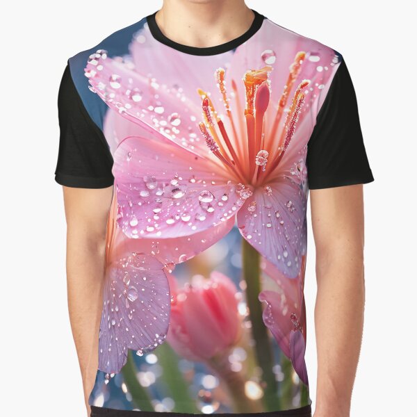 Coquette Dewdrop Flower Collage  Graphic T-Shirt for Sale by JoeZigns81