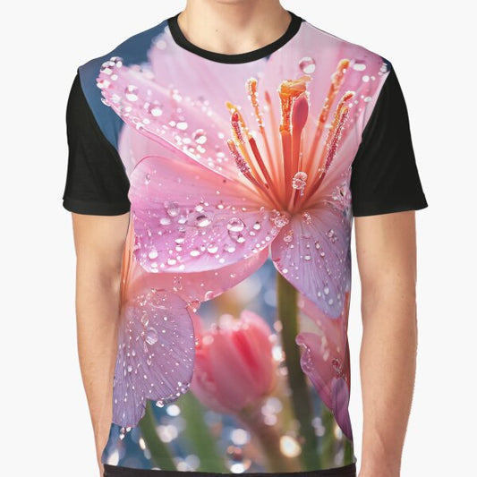 Coquette Dewdrop Flower Collage  Graphic T-Shirt for Sale by JoeZigns81