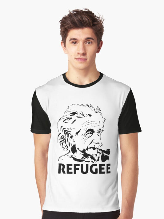 Einstein Refugee Graphic T-Shirt T-Shirt | Viral Style | Perfect For Daily Wear