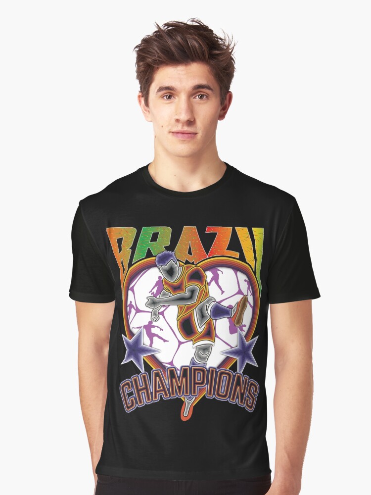 Brazil Soccer World Cup Graphic T-shirt | Premium Basketball Jersey | Fan Edition Apparel