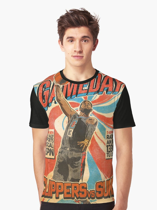 La Clippers Comic Style Parody Ecomics Graphic T-shirt | Trendy Graphic Tee | Casual Unisex T-shirt