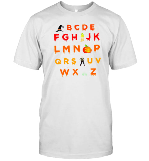 Halloween Alphabet T Shirt