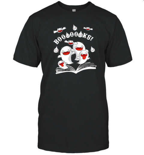 Halloween Booooks Cute Ghosts T Shirt