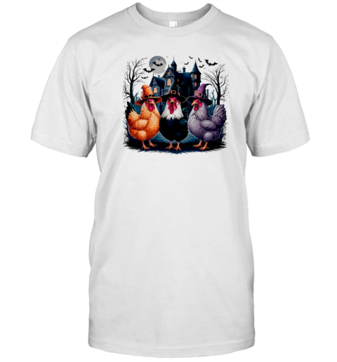 Halloween Chickens Spooky Autumn T Shirt