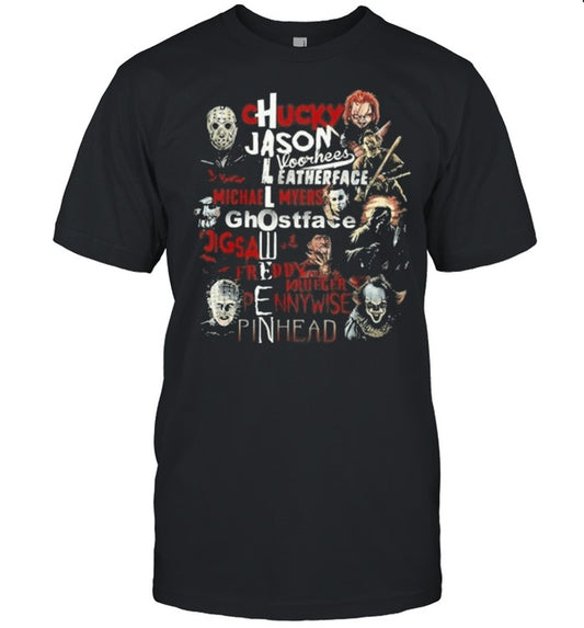 Halloween Chucky Jason Voorhees Leatherface Ghostface shirt