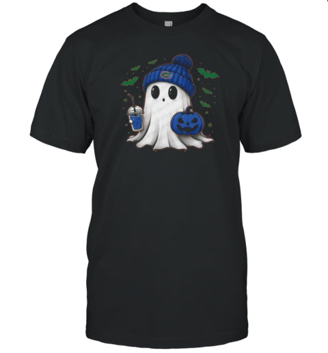 Halloween Florida Gators Ncaa Football Fan Ghost With Pumpkin T Shirt