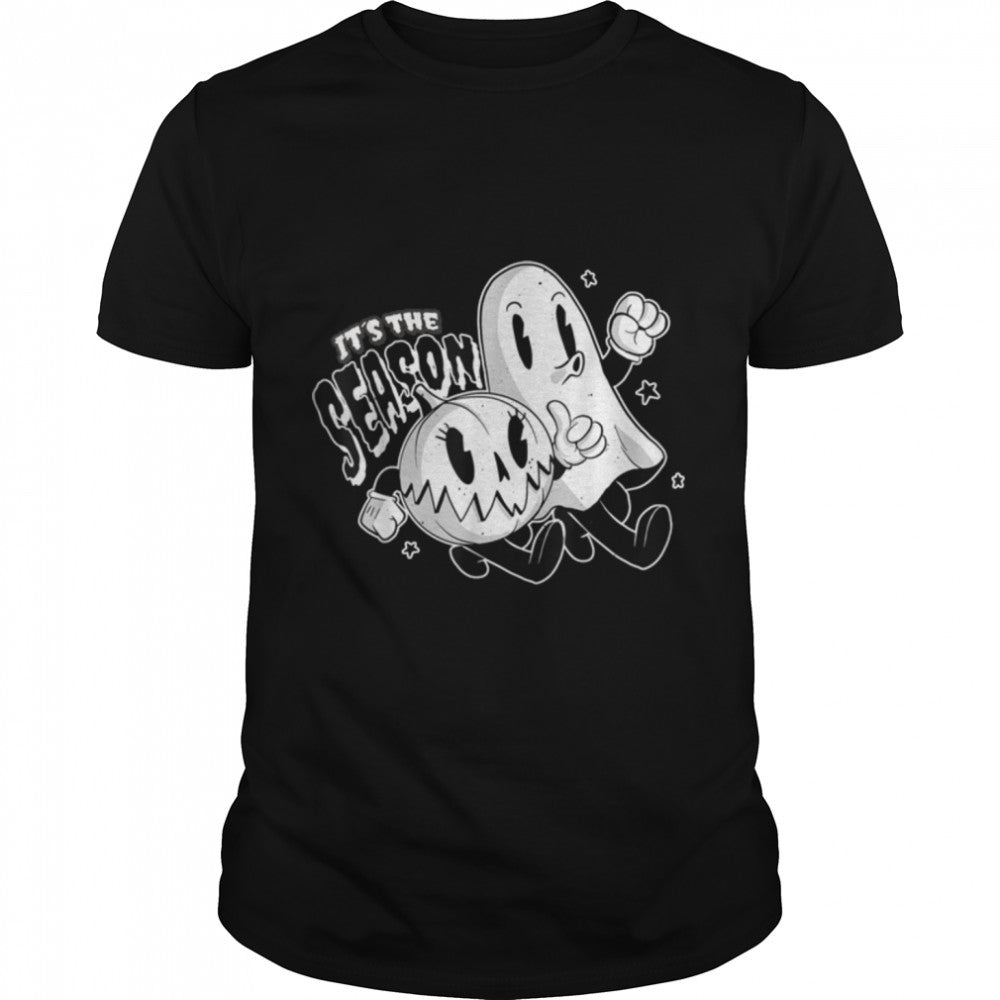 Halloween Ghost and Pumpkin Funny T Shirt B0B9SW3FNL