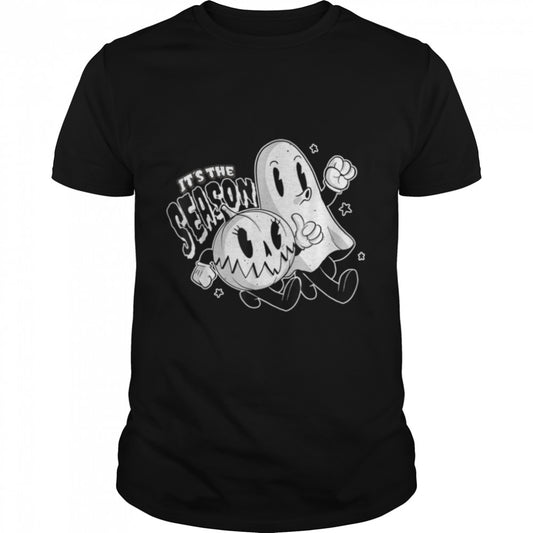 Halloween Ghost and Pumpkin Funny T Shirt B0B9SW3FNL