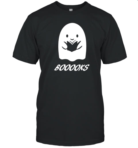Halloween Ghost Reading Books Funny Classic T Shirt