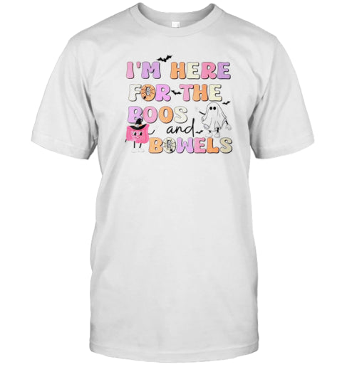 Halloween Gi Nurse Boos And Bowels Colonoscopy Endoscopy T Shirt