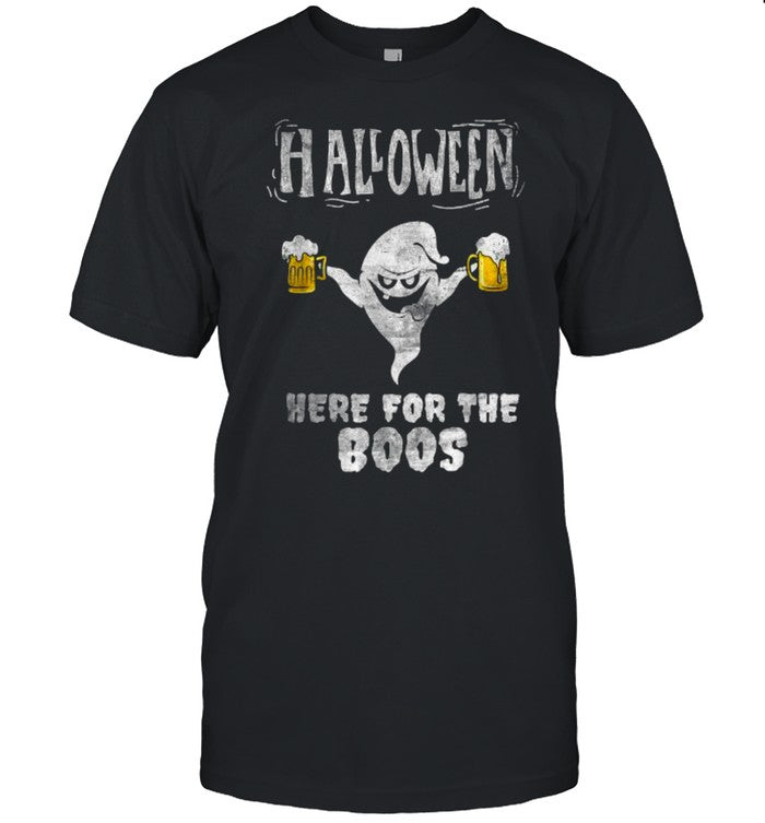 Halloween in August Partying Ghost I’m here for the BOOS T Shirt