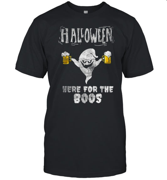 Halloween in August Partying Ghost I’m here for the BOOS T Shirt