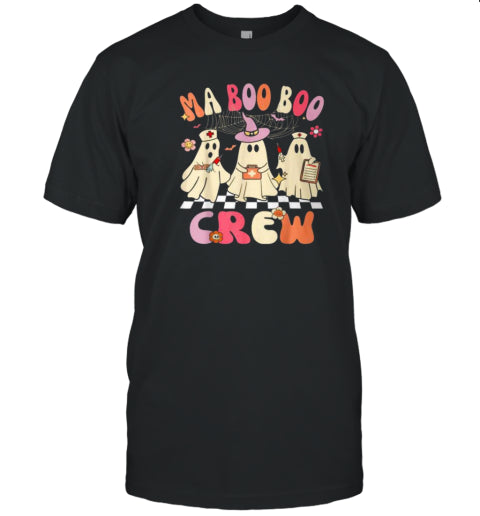 Halloween Medical Assistant Boo Crew Ma Ghost Nurse T Shirt
