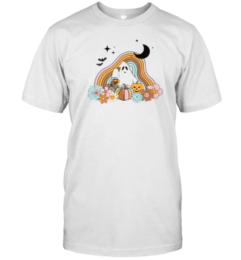 Halloween Night With A Ghost T Shirt