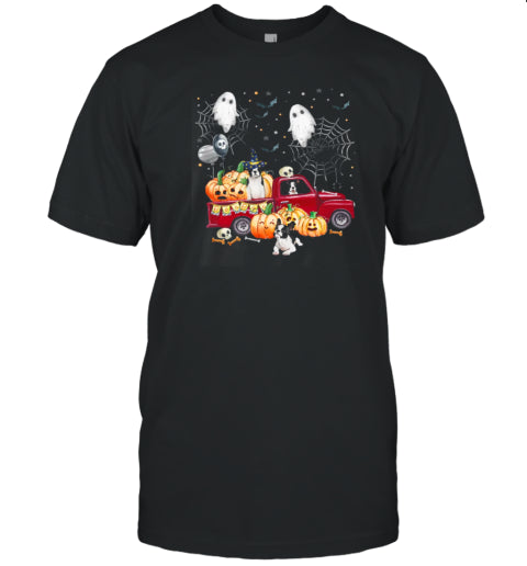 Halloween Pumpkin Car T Shirt