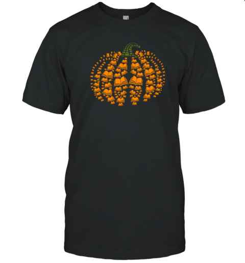 Halloween Pumpkins And Books Teacher T Shirt
