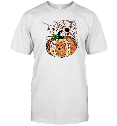 Halloween Pumpkins With Spider Webs T Shirt