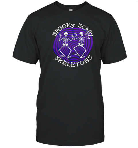 Halloween Spiraling Spooky Scary Skeletons T Shirt