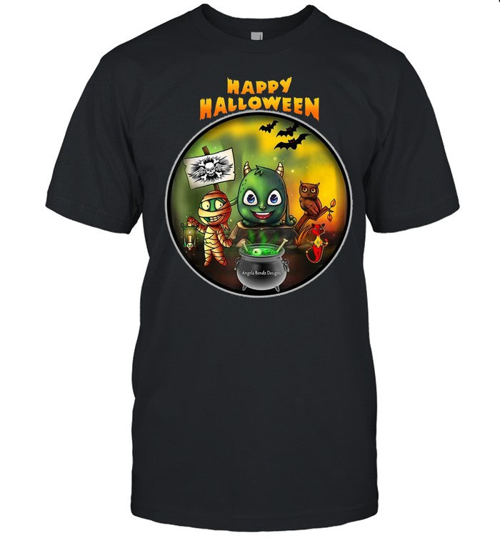 Happy Halloween Angela Bendz Designs Shirt