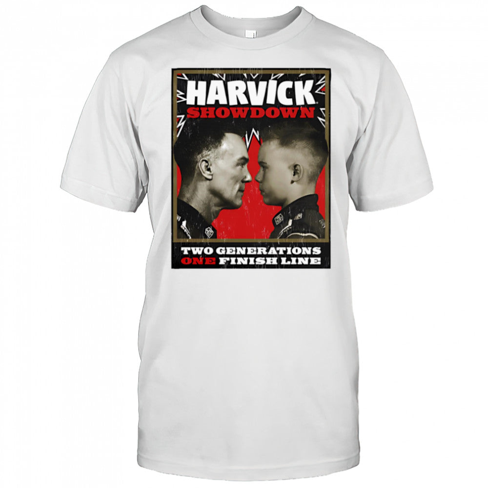Harvick showdown two generations one finish line shirt