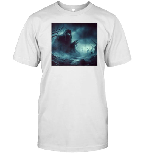 Haunted Cemetery Undead Monster And Halloween Scary Graphic T Shirt