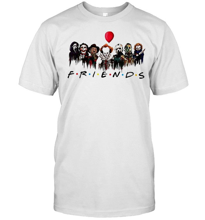 Horror Movie Characters Friends Halloween 2021 shirt