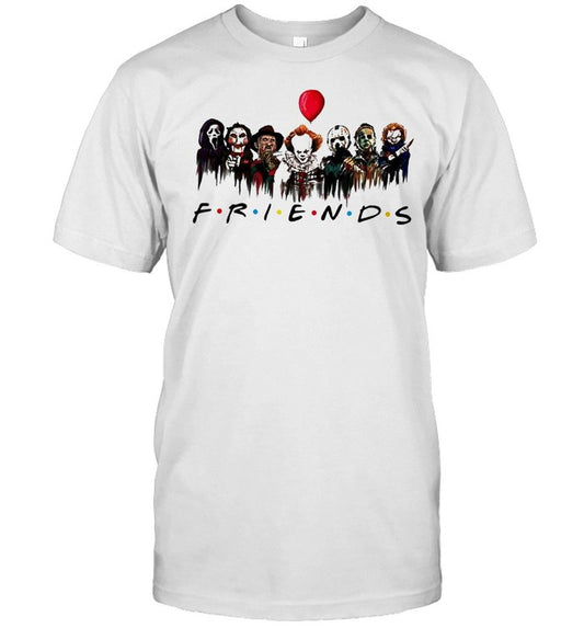 Horror Movie Characters Friends Halloween 2021 shirt