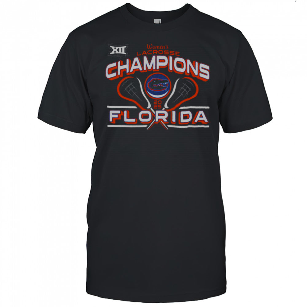 Hot Florida Gators 2025 Big 12 Women’s Lacrosse Conference Tournament Champions T Shirt